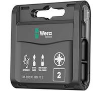 Wera 05057762001 Bit-Box 20 BTH PZ 2 Boîte d’embouts, Noir, Set de 20 Pièces