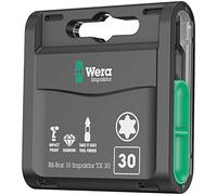 Wera 05057776001 Bit-Box 15 Impaktor TX 30 Boîte d’embouts, Noir, Set de 15 Pièces
