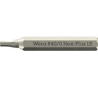 Wera Embout de tournevis 840 Micro Hex-Plus 1,5 x 30 mm