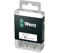 Wera Embouts 851/1 Z DIY PH 2 x 25 mm Acier à outils allié extra-rigide 10 pièces