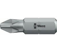 Embout cruciforme PH 2 Wera 05073305001 Acier à outils allié, extra-rigide Forme (embouts): D 6.3
