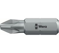Embout cruciforme PZ 1, PZ 2, PZ 3 Wera 05073311001 Acier à outils extra-rigide Forme (embouts): D 6.3 3 pc(s)