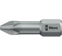Wera Embout cruciforme PH 2 05073324001 - 25 mm, acier à outils allié, extra-rigide, D 6.3