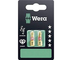 Wera 05073335001 851/1 Embouts BDC SB, 2 x PH 2 x 25 mm, Gris