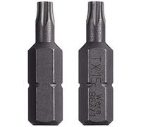 Wera Embouts Torx 867/1 T15 25 mm Acier à outils allié extra-rigide D 6.3 – Lot de 2