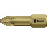 Embout cruciforme PZ 2 Wera 05073371001 Acier à outils extra-dur Forme (embouts): D 6.3