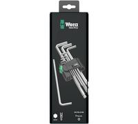 Wera 950 PKL/9 SM N SB 6 pans intérieurs Jeu de clés mâles coudées 1.5 mm, 2 mm, 2.5 mm, 3 mm, 4 mm, 5 mm, 6 mm, 8 mm, 10 mm
