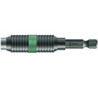 Wera 05073420001 897/4 R Porte-Embouts universel Rapidaptor, bi torsion Sb, 1/4 pouce x 75 mm, Noir/Vert