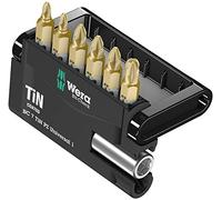 Wera 05073538001 Bit-Check 7 TiN PZ Universal 1 SB, 7 pièces, Multicolore