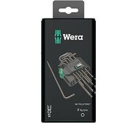 Wera Jeu de clés mâles coudées 967 PKL/9 SB SiS TORX intérieur T8–T40 9 pièces