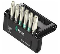 Wera Bit-Check 6 Stainless 1 05073634001 Jeu dembouts 6 pièces 6 pans intérieurs, vis Pozidriv, Profil en T intérieur
