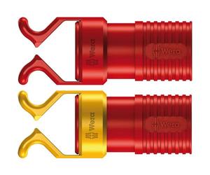 Wera 05073680001 1440/1442 Jeu d’agrippe-vis, 2 pièces, Rouge