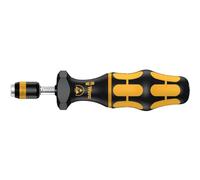 Wera 05074730001 7440 Kraftform ESD, Tournevis dynamométrique réglable avec mandrin à serrage rapide Rapidaptor, 1/4 pouce, 0,3-1,2 Nm, Noir/jaune