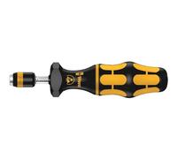Wera 05074782001 7431 Kraftform ESD, Tournevis dynamométrique réglable avec mandrin à serrage rapide Rapidaptor, 1/4 pouce, 0,30-1,00 Nm, Noir/jaune