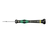 Wera Tournevis électronicien 2035 pour vis à fente – 0,16 x 0,8 x 40 mm – Noir/vert