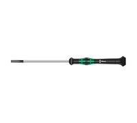 Wera 05118003001 2035 Tournevis électronicien pour vis à fente, 0.23 x 1.5 x 60 mm, Noir/vert