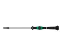 Wera 05118006001 2035 Tournevis électronicien pour vis à fente, 0.40 x 2.0 x 60 mm, Noir/vert