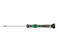 Wera 05118008001 2035 Tournevis électronicien pour vis à fente, 0.40 x 2.5 x 80 mm, Noir/vert