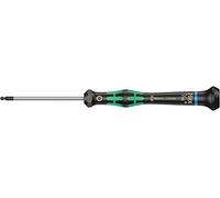 Wera 05118106001 2052 Tournevis électronicien hexagonal à tête sphérique, 7/64 pouce x 60 mm, Noir/vert