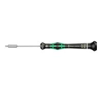 Wera Tournevis à douille Kraftform Micro 2069 pour électronique 2 mm x 60 mm Noir/vert 1 pièce