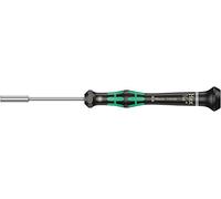 Wera 05118130001 2069 Tournevis électronicien à douille, 7/64 pouce x 60 mm, Noir/vert