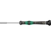 Wera 05118136001 2069 Tournevis électronicien à douille, 5/32 pouce x 60 mm, Noir/vert