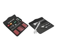 Wera 05135926001 Kraftform Kompakt W 1 Maintenance, Jeu d’outils isolés, 35 pièces & Jeu de clés ouvertes auto-ajustables, Noir, 6004 Joker 4 Set 1