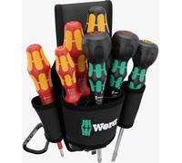 Wera 05136033001 VDE, pour latelier Jeu de tournevis 8 pièces cruciforme Phillips, vis à fente