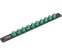 WERA 05136422001 9602 Barre magnétique pour Douilles, 1/2", Vide, 30.0 x 370.0 mm Noir