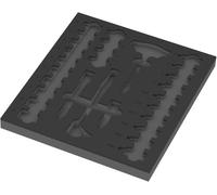 Wera 05137326001 Insert en mousse 9826 pour jeu de cliquet 8007 B VDE Zyklop VDE 1, 3/8", sans outils, 344 x 30 x 392 mm