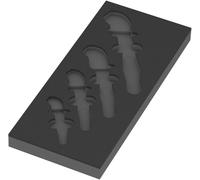 Wera 05137334001 Insert en mousse 9834 pour jeu 6004 Joker VDE 1, sans outils, 172 x 30 x 392 mm