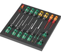 Wera 05150101001. Largeur : 344 mm, longueur (mm) : 392 mm, hauteur : 30 mm. Largeur de l'emballage : 405 mm, profondeur de l'emballage : 360 mm, hauteur de l'emballage : 60 mm (05150101001)