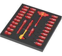 Wera 05150116001 Insert en mousse 9726 jeu de cliquet 8007 B VDE Zyklop VDE 1, 3/8", 28 pièces