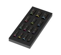 Wera 05150118001 15 Pièces 9728 Zyklop B Impaktor Deep Jeu De Douilles Dans Un Insert En Mousse - 3/8"