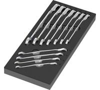 Wera 05150123001 11 Pièces 9733 6001 Joker Switch Set 1 Jeu De Clés À Cliquet À Douille Et À Anneau Dans Un Insert En Mousse - 8-19 Mm