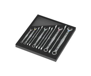 Wera 05150125001 Jeu De 12 Pièces 9735 6007 Joker Set 1 Jeu De Clés À Cliquet Et À Douille Dans Un Insert En Mousse - 8-19 Mm