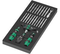 Wera 05150152001 Insert en mousse 9752 jeu Kraftform Kompakt avec fonction cliquet 1, 24 pièces