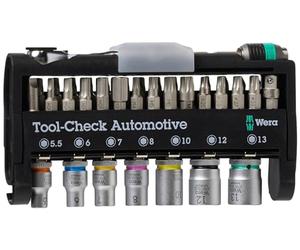 Wera 05200995001 Tools-Check Automotive 1, 38 pièces, Multicolore