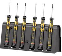 Wera 1550/6 ESD antistatique (ESD) Jeu de tournevis 6 pièces vis à fente, cruciforme Phillips, TORX PLUS®, Microstix