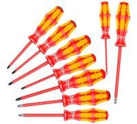 Wera 160 i/162 i/167 i/9 Jeu de tournevis Kraftform Plus Série 100, 9 pièces