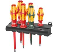 Wera - 160 i/168 i/6 Jeu de tournevis Jeu de tournevis Kraftform Plus série 100 + Rack, 6 pièces ; 5347777001