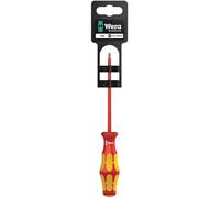 Wera Tournevis isolé 160i VDE pour vis à fente Lame 3 x 100 mm Rouge