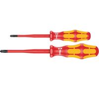 Wera Jeu de tournevis 165 iS PZ/S #1+2 VDE pour électricien – 2 pièces