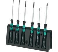 Wera 2035/6 B 05118152001Set de 6 tournevis électroniques + Rack Dérive Tournevis plat/crucifor