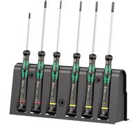 Wera 2035/6 B pour lélectronique et la mécanique de précision Jeu de tournevis 6 pièces vis à fente, cruciforme Phillips