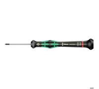 Wera Tournevis électronicien 2050 PH, pour vis cruciformes PH 000 x 40 mm, Noir/vert, 05345290001
