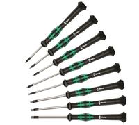 Wera 2054/8 Micro Precision Hex Screwdriver Set 8 Pièces SAE 05345274001