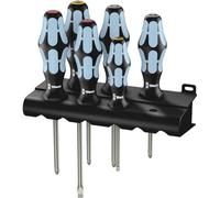 Wera Jeu de tournevis 3334/3350/3355/6 6pces fente/PH/PZD/ lames en inox Kraftform ma Quantité:1