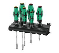 Wera 334 SK/6 Rack Jeu de tournevis Kraftform Plus Lasertip + Rack, 6 pièces Quantité:1