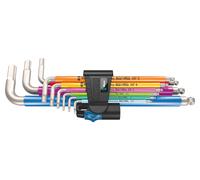 Wera 3950/9 clés mâles coudées Hex-Plus HF MULTICOL. HF STAINLESS 1